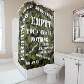 Ik ben hier niet douchegordijn (In situ)