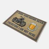 Ik ben hier niet, ik rijd en Drink Deurmat (Schuin)