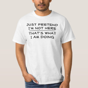 Ik ben hier niet t-shirt