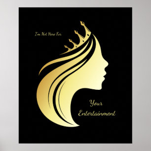 Ik ben hier niet voor uw entertainment - Badass Qu Poster