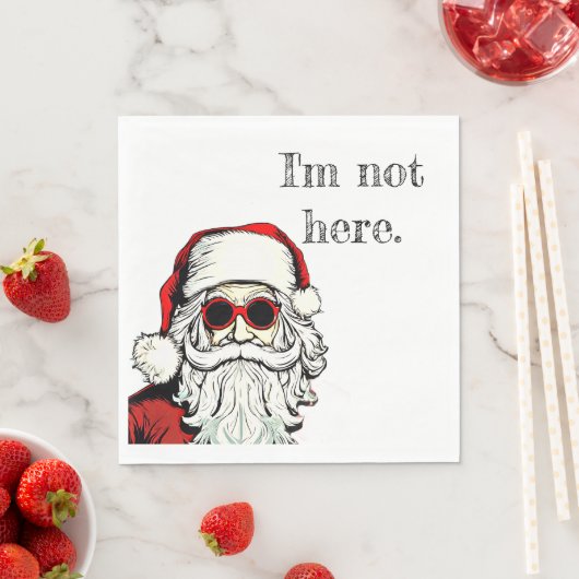 "Ik ben hier niet" WHIMSIGOTH HOLIDAY servetten (Insitu)