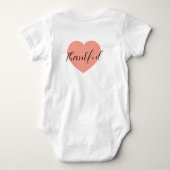 Ik ben hier nieuw baby romper (Achterkant)