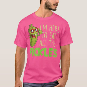 Ik ben hier om al die gehakte snoepjes te eten. t-shirt