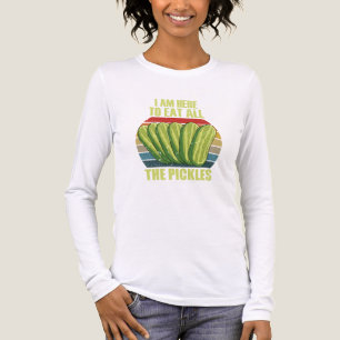 ik ben hier om alle augurken op te eten Tri-Blend shirt