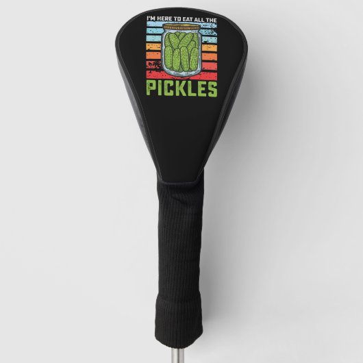 Ik ben hier om alle augurken te eten golfheadcover (Voorkant)