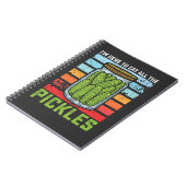 Ik ben hier om alle augurken  te eten notitieboek (Linkerzijde)