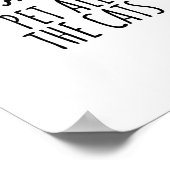 Ik ben hier om alle katten te pakken, grappige cit poster (Hoek)