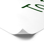 Ik ben hier om biologie niet op babyysit te leren poster (Hoek)