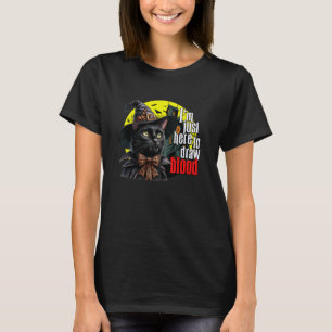 Ik ben hier om bloed af te nemen een Halloween-fle T-shirt