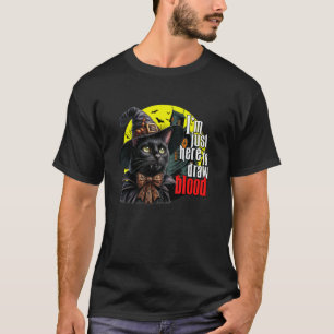 Ik ben hier om bloed af te nemen een Halloween-fle T-shirt