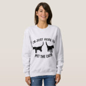 IK BEN HIER OM DE CATS CAT T-SHIRTS TE BEHALEN (Voorkant volledig)