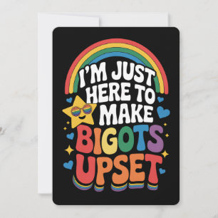 Ik ben hier om de LGBTQ Gay Pride van streek te ma Kaart