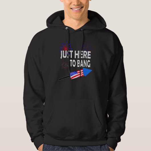 Ik ben hier om de vierde vierde van juli van de Am Hoodie (Voorkant)