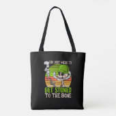 Ik ben hier om gestenigd te worden tote bag (Achterkant)