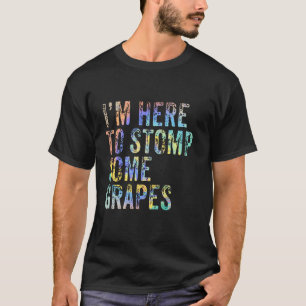 Ik ben hier om het Grappige Wijnliefhebber Stropda T-shirt