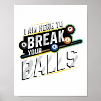 Ik ben hier om je biljart te breken - snookerspele