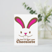 Ik ben hier om je CHOCOLATE te stelen Briefkaart (Staand voorkant)