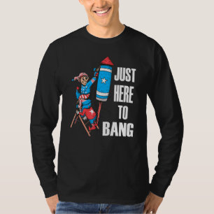 ik ben hier om kabouters te knallen 4th juli ameri t-shirt