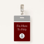 Ik ben hier om Logo Sjabloon badges te helpen (Achterkant met clip)