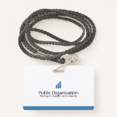 Ik ben hier om te helpen - Vrijwilligers ID Badge (Achterkant met draagriem)