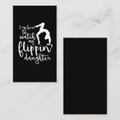 Ik ben hier om te kijken hoe mijn Vlippin's Daught Visitekaartje (Voorkant / Achterkant)