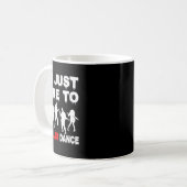 Ik ben hier om thriller dance zombie grappig Hallo Koffiemok (Voorkant links)