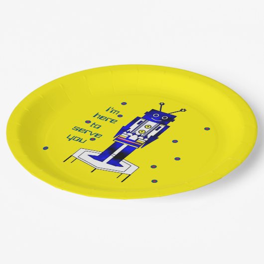 "Ik ben hier om u te dienen" Bord papier (Gekanteld)