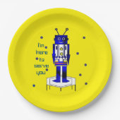 "Ik ben hier om u te dienen" Bord papier (Voorkant)