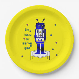 "Ik ben hier om u te dienen" Bord papier