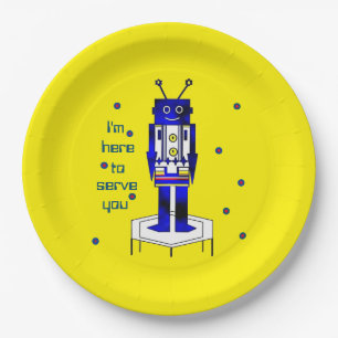 "Ik ben hier om u te dienen" Bord papier