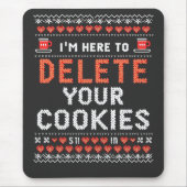 Ik ben hier om uw cookies lelijke kersttrui te ver muismat (Voorkant)