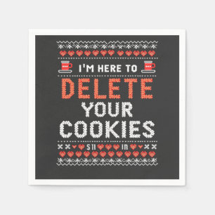 Ik ben hier om uw cookies lelijke kersttrui te ver servet
