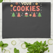 Ik ben hier om uw cookies lelijke kersttrui te ver theedoek (Gevouwen)