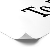 Ik ben hier om Wiskunde niet naar Babysit te leren Poster (Hoek)