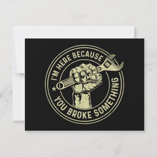 Ik ben hier omdat je iets hebt gebroken, Mechanisc (Achterkant)