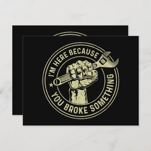 Ik ben hier omdat je iets hebt gebroken, Mechanisc (Voorkant / Achterkant)