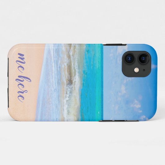 Ik ben hier op het strand Case-Mate iPhone case (Achterkant (horizontaal))