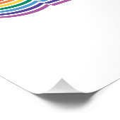 Ik ben hier Queer Gay Pride Month Rainbow Perfect Poster (Hoek)