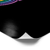 Ik ben hier Queer LGBTQ Rainbow Gay Pride Perfect Poster (Hoek)