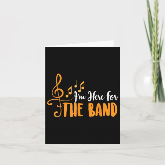 Ik ben hier voor de band Funny Marching Band Camp Kaart (Voorkant)