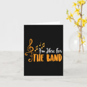 Ik ben hier voor de band Funny Marching Band Camp Kaart (Gele Bloem)