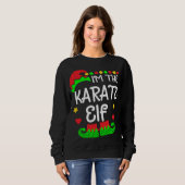 Ik ben hier voor de Beer Elf Funny Kerstdrang Trui (Voorkant volledig)