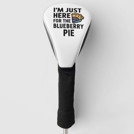 Ik ben hier voor de Blueberry Pie Thanksgiving Golfheadcover (Voorkant)