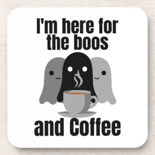 Ik ben hier voor de boeken en koffie. bier onderzetter