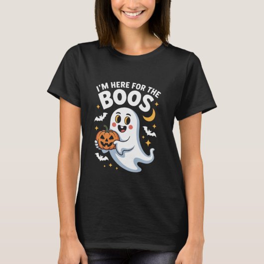 Ik ben hier voor de boeken - Grappig Halloween-ont T-shirt (Voorkant)