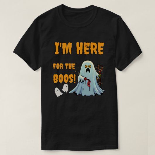 Ik ben hier voor de boeken! - Grappig Halloween T-shirt (Design voorkant)