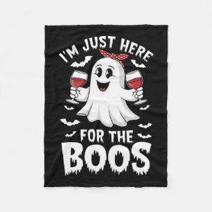 Ik ben hier voor de boeken Halloween vrouwen Ghost Fleece Deken