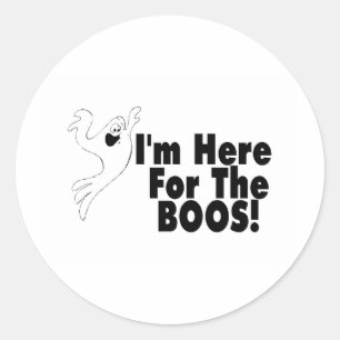 Ik ben hier voor de boeken ronde sticker