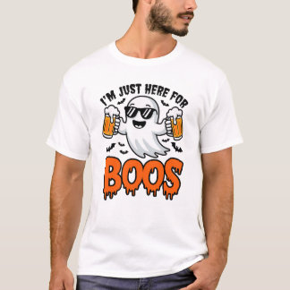 Ik ben hier voor de Boos Cute Ghost Halloween Co. T-shirt