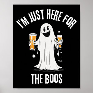 Ik ben hier voor de Boos Funny Ghost Halloween. Poster